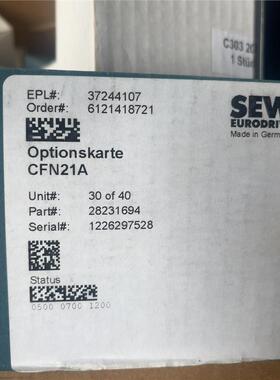 SEW赛威原装CFN21A通讯卡，型号28231694，全新