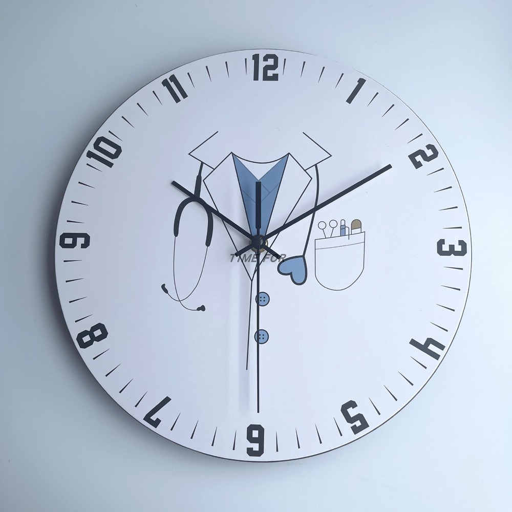 创意钟面设计医生专属时钟医院科室专用挂钟卫生所门诊装饰墙钟表