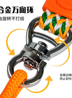 p绳不勒手遛狗绳防爆冲中大型犬外出遛狗牵引绳宠物狗链子