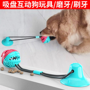 宠物用品亚马逊 吸盘狗玩具 磨牙漏食器啃咬球Pet Molar 6