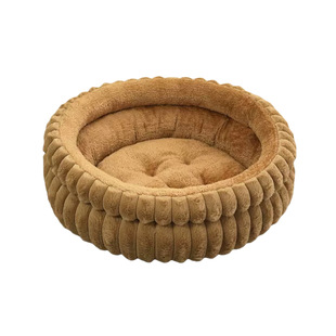 跨境亚马逊宠物窝加厚大号狗垫子防潮保暖狗窝圆形小型犬y11