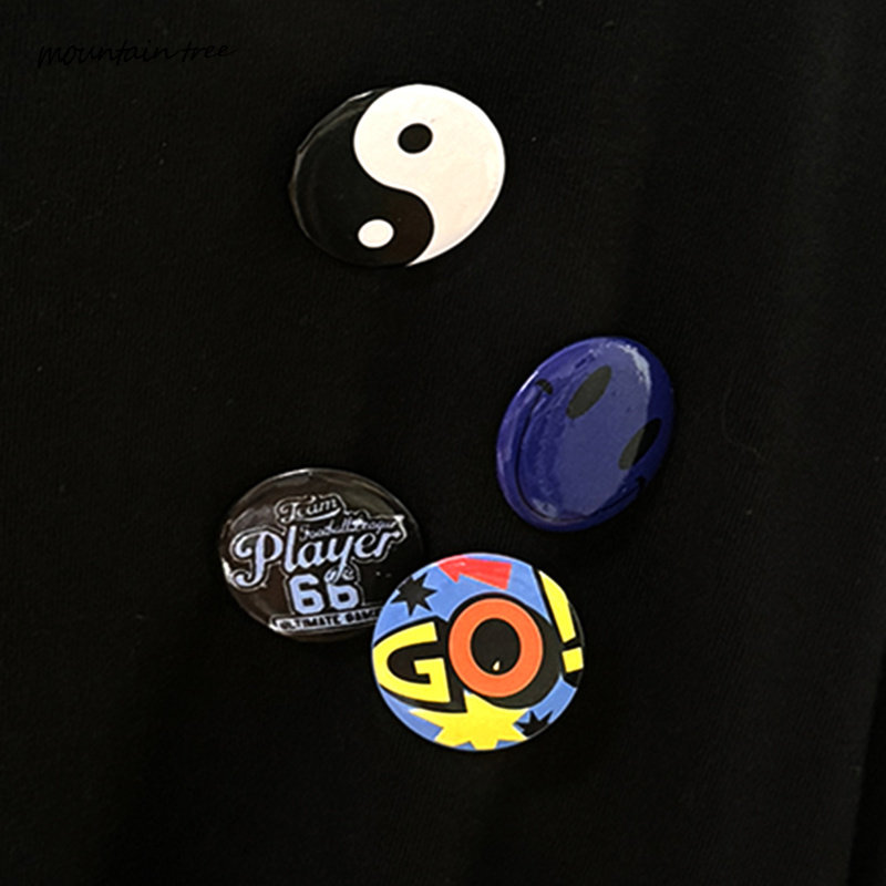 风格徽章 cleanfit小众复古勋章 潮牌ins风 别针胸针