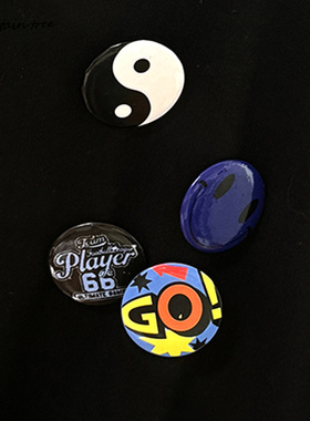 风格徽章 cleanfit小众复古勋章 潮牌ins风 别针胸针