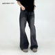 tree美式 复古cleanfit微喇裤 无弹牛仔裤 mountain 男直筒百搭长裤