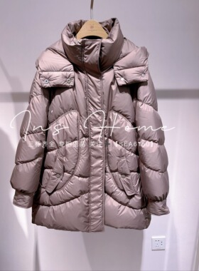 拍下改价 卡芙芮正品国内代购2024冬款连帽羽绒服4D110107--1999