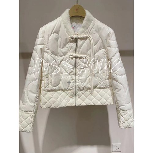 卡芙芮2024秋国内专柜代购4C110201短款白鸭绒羽绒服1299
