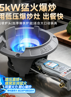 志高商用低压猛火单灶熄保燃气灶