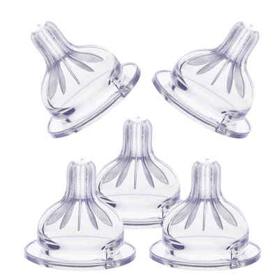 吉祥小鱼婴儿硅胶奶嘴宽口径奶瓶