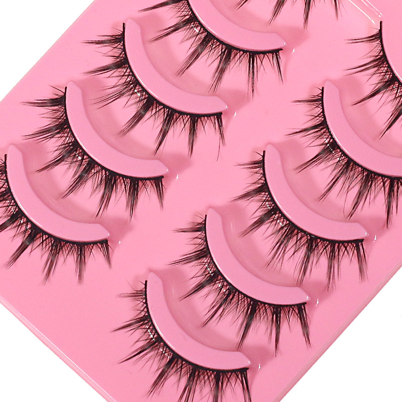 cos假睫毛小恶魔单簇分段式自然新手女仿真鱼尾仙子眼睫毛女学生