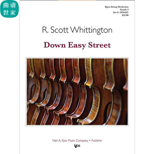 弦乐团 向下易街Down Easy Street 3级重奏 总谱 分谱 MP3