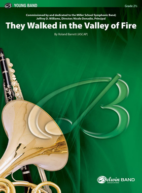 管乐总谱 They Walked in the Valley of Fire 2.0级总谱 分谱MP3