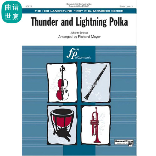 【管弦乐团】雷电波尔卡 Thunder and Lightning Polka 总分谱MP3