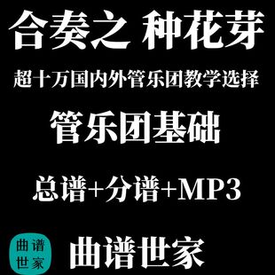 管乐团基础训练 合奏之种花芽 全套 超十万国内外管乐团教学选择