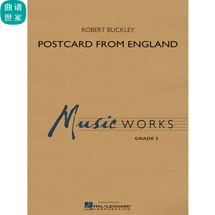 英国邮卡Postcard from England 3.0级管乐合奏 总谱 分谱 MP3