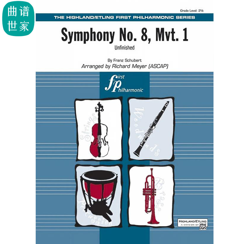 管弦乐团 Symphony No. 8, Mvt. 1第八交响曲第一乐章总分谱MP3