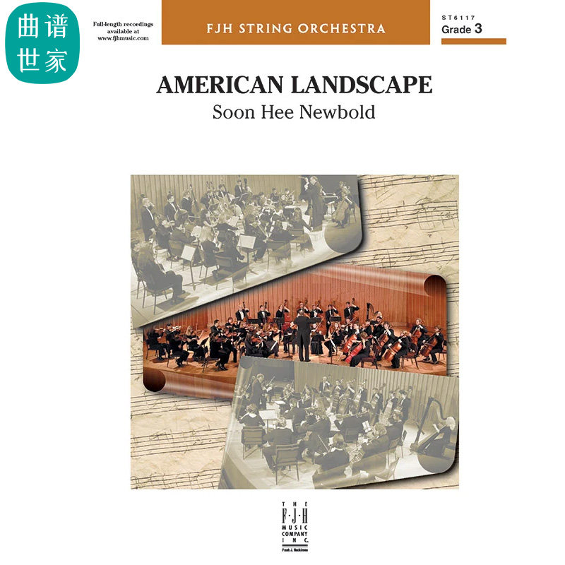 弦乐团 美国风景American Landscape 4级比赛总分谱MP3