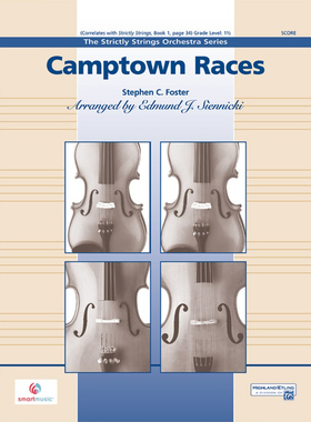 交响弦乐 康城赛马歌经典儿歌1.5级总分谱 MP3（Camptown Races）