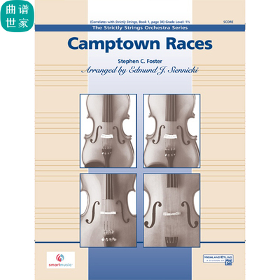 交响弦乐 康城赛马歌经典儿歌1.5级总分谱 MP3（Camptown Races）