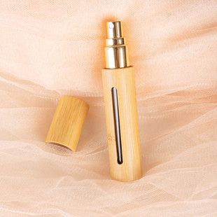 可定制LOGO香水分装 喷雾瓶木质迷你小样精油空瓶10ML 瓶高端便携式