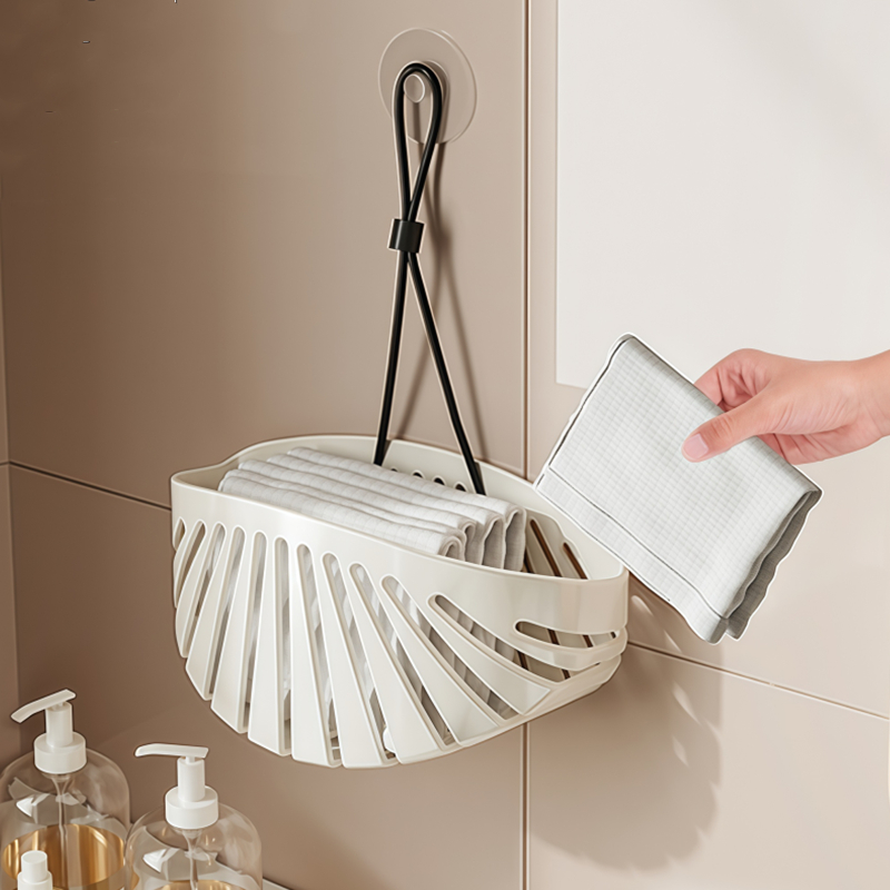 水槽沥水篮挂袋厨房水龙头海绵擦钢丝球置物架免打孔挂篮抹布收纳