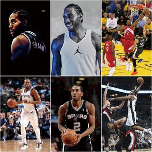 科怀猛龙队卧室超大贴纸NBA自粘墙海报装饰画宿舍伦纳德莱昂纳德