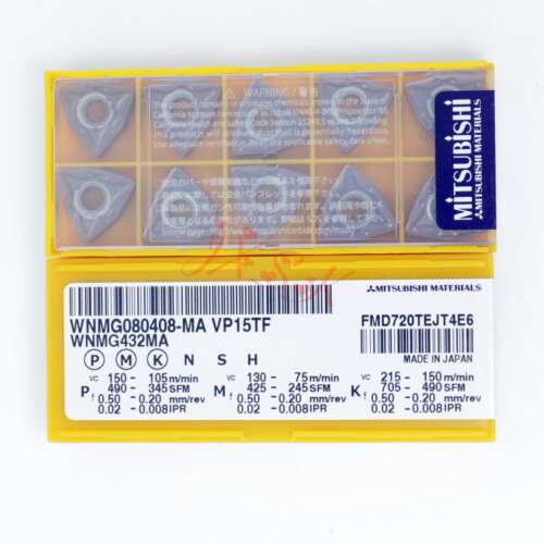三菱数控刀片钢件不锈钢通用WNMG080404/WNMG080408-MA VP15TF