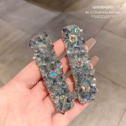 东大门水晶水钻侧边夹刘海发夹女
