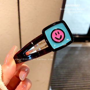 韩国东大门多巴胺笑脸发夹个性 百搭bb夹发卡女生侧边夹刘海夹发饰
