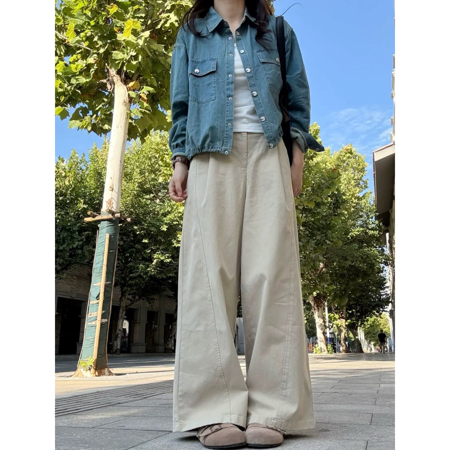 富尔大码定制女装肥妹妹mm工装阔腿秋季高腰宽松显瘦休闲遮胯长裤,女装/女士精品,大码裤装,淘宝优惠券,粉丝福利购,淘宝优惠卷