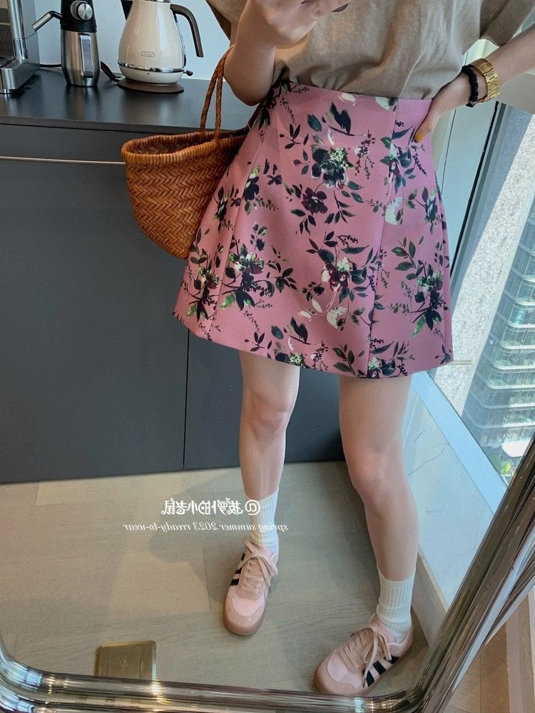 富尔大码定制女装微胖百搭碎花半身裙夏高腰显瘦减龄A字休闲短裙,女装/女士精品,大码半身裙,淘宝优惠券,粉丝福利购,淘宝优惠卷