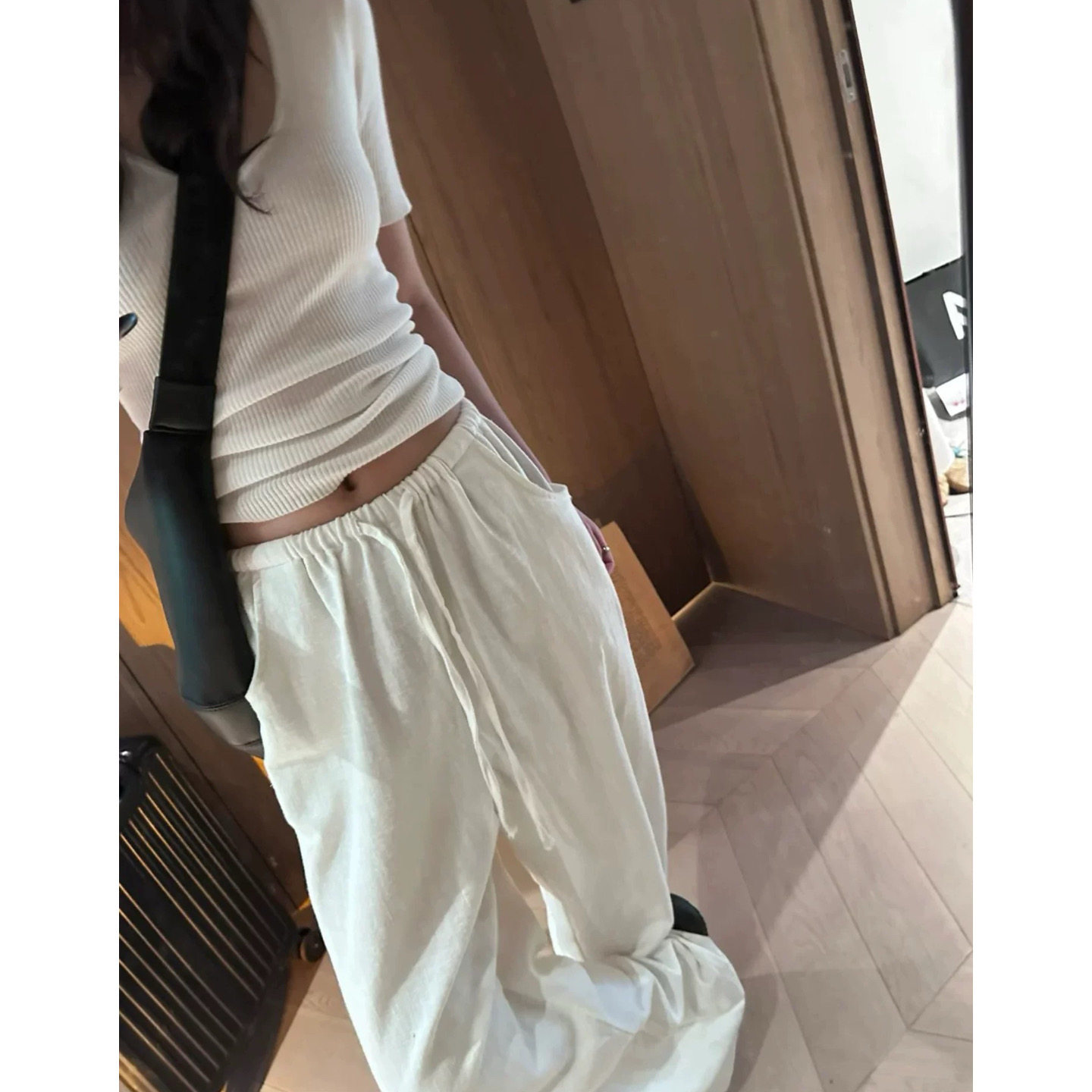 富尔大码定制女装肥妹妹mm慵懒风棉麻阔腿夏高腰宽松显瘦休闲长裤,女装/女士精品,大码裤装,淘宝优惠券,粉丝福利购,淘宝优惠卷