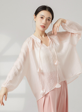 现代舞练功服2025新款宽松罩
