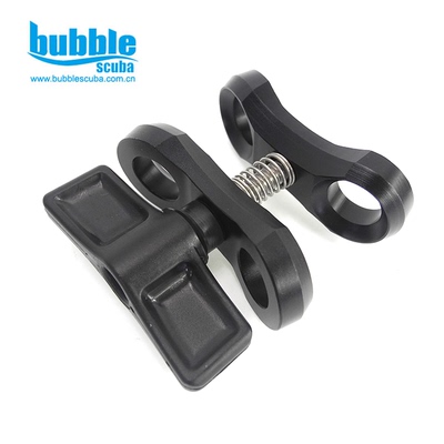 BubbleScuba  Clamp 虎鲨60度灯臂球钳制夹 蝴蝶夹潜水摄影