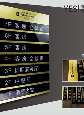 楼层索引牌办公室楼层写字楼导向牌电梯楼层指示牌酒店楼层指示牌