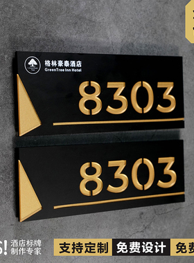 门牌号码牌家用酒店门牌号公寓民宿宾馆房间号门牌出租房门牌号