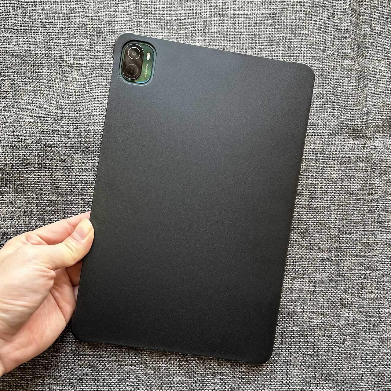 2021年22适用小米平板5代11寸平板电脑5PRO保护套缺边吸笔超薄半透明磨砂硬壳后壳防弯曲游戏散热无盖套