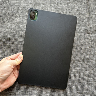 2021年22适用小米平板5代11寸平板电脑5PRO保护套缺边吸笔超薄半透明磨砂硬壳后壳防弯曲游戏散热无盖套