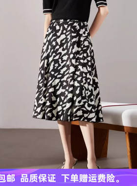 2025夏季商场同款气质百搭通勤简约时尚半身裙LW01282W0【醋酸】