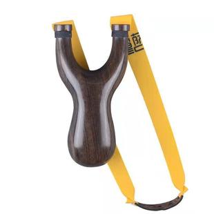 纯手工制作黑檀实木弹弓反曲飞虎叉户外扁皮木头弹工专业户外弹弓