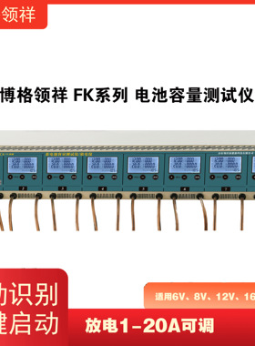 博格领祥 FK系列放电1-20A可调智能电池容量测试仪8路放电仪