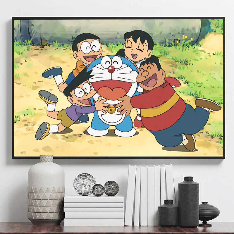 儿童房装饰哆啦A梦自粘超大