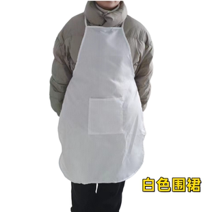 带兜食品围裙 防静电围裙 无尘围裙 防尘围裙 可水洗 工作围裙
