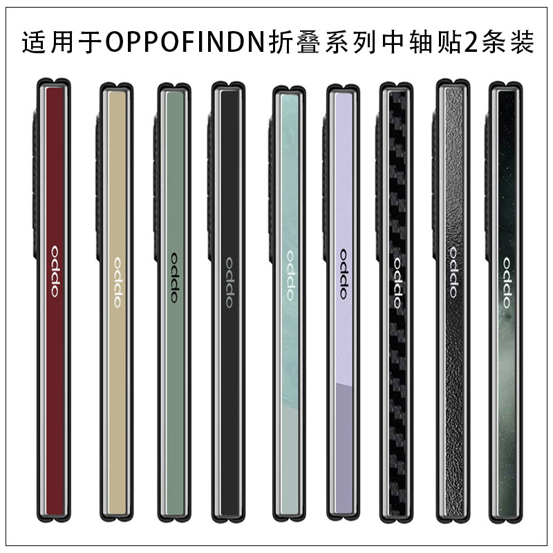 适用于OPPO Find N6折叠手机N5中轴N3铰链标志贴纸彩膜OPPOFIND N2折叠边框中轴折叠贴纸透明防刮3M贴膜N彩贴