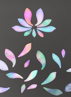 莲花瓣螺钿片白蝶贝夜光贝片美甲螺钿大漆漆器漆画漆艺镶嵌材料