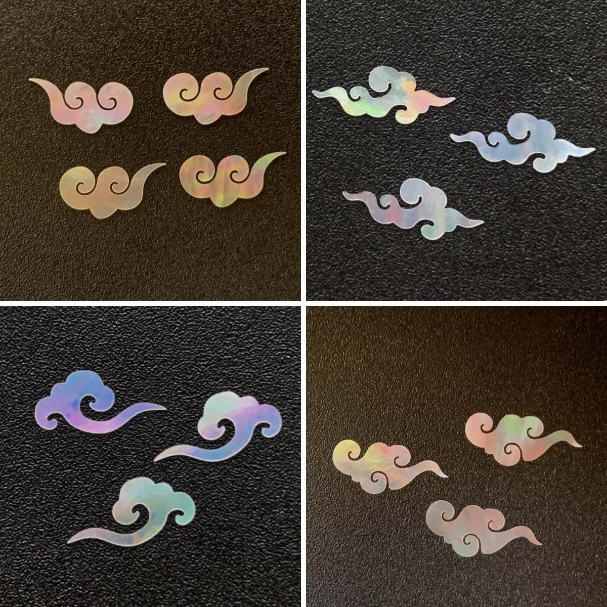 祥云螺钿片白蝶贝夜光片大漆螺钿漆器漆画漆艺镶嵌材料首饰DIY图片
