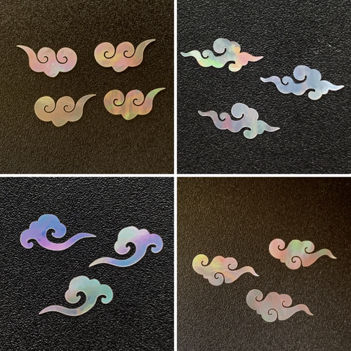祥云螺钿片白蝶贝夜光片大漆螺钿漆器漆画漆艺镶嵌材料首饰DIY