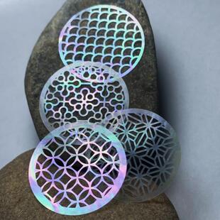 花窗螺钿片传统纹样白蝶贝片大漆螺钿漆器漆画漆艺镶嵌材料