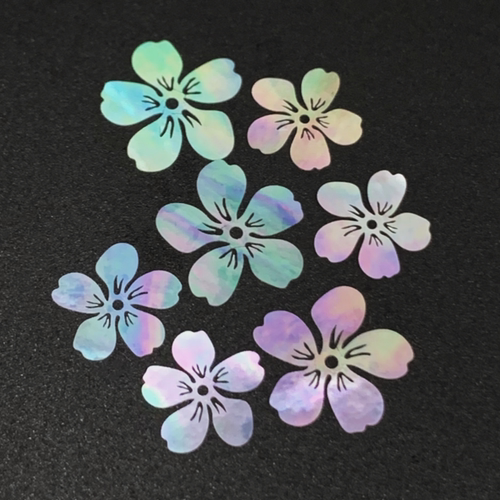 桃花螺钿片白蝶贝夜光贝片珍珠母贝片大漆漆器漆画漆艺镶嵌材料