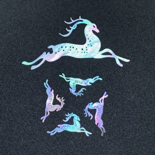 梅花鹿螺钿白蝶贝大漆螺钿贝壳片漆器漆画漆艺传统纹样镶嵌材料