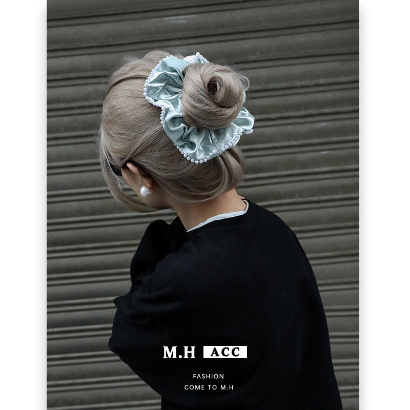新款个性小众法式复古奶白色丝绒大肠发圈女时尚高级感头绳发绳丸,饰品/流行首饰/时尚饰品新,发饰,淘宝优惠券,粉丝福利购,淘宝优惠卷